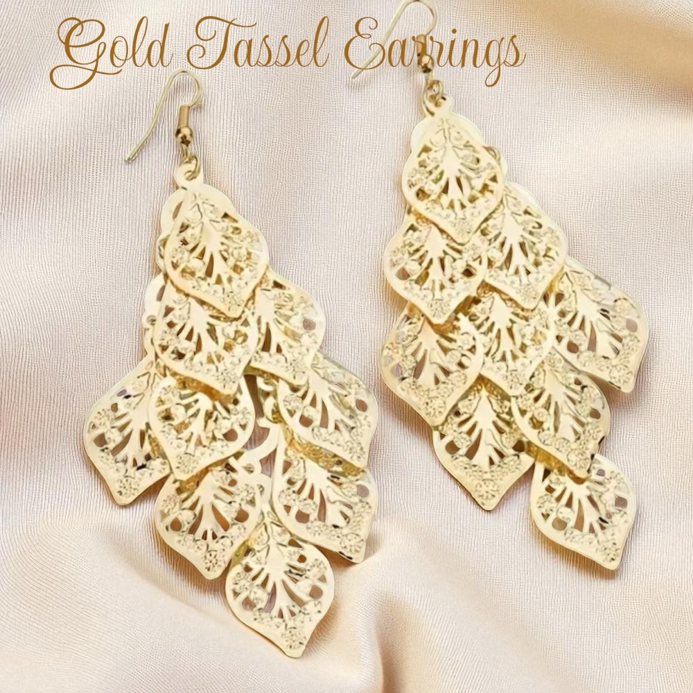 🌹🆕🌹Gold Tassel Earrings